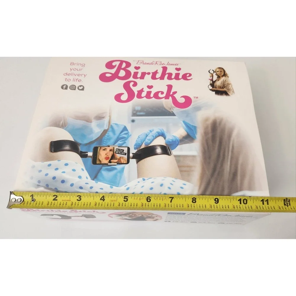 Prank-O Birthie Stick Gag Gift Box, Funny Fake Empty Gift Box 11.25
